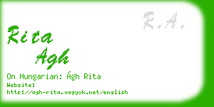 rita agh business card